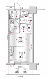 東京都江東区東砂1【マンション】の間取り