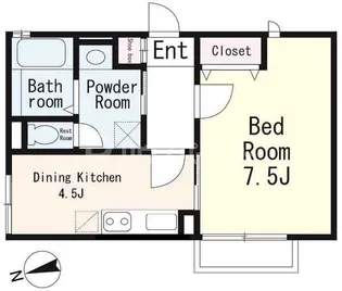ハナハイム【2階】の間取り
