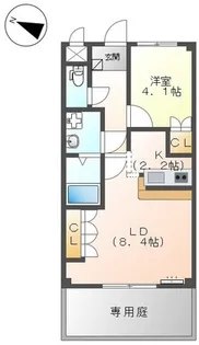 ピュアライブ翔I【1階】の間取り