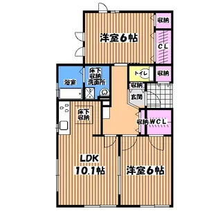 レイナス【1階】の間取り