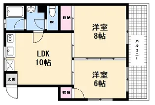 NODACO三滝町【3階】の間取り