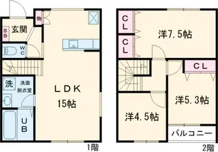 兵庫県姫路市大津区天満【一戸建】の間取り