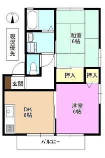 アベニューミキB【1階】の間取り