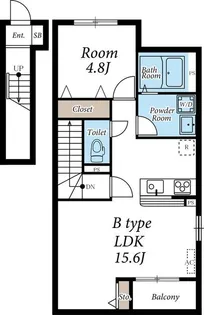東京都多摩市一ノ宮2【アパート】の間取り