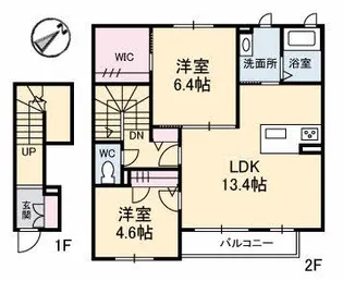 Dolce(ドルチェ)【2階】の間取り