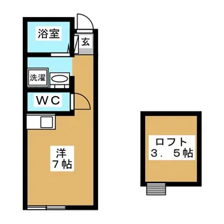 ポールスター【1階】の間取り