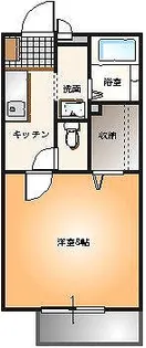 ソレジオ・M B棟【2階】の間取り