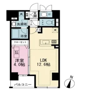 ルジェンテ・リベル日本橋濱町【5階】の間取り