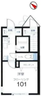 ROW HOUSE上馬【1階】の間取り