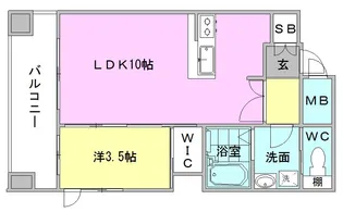 ネストピア博多ガーデン【7階】の間取り