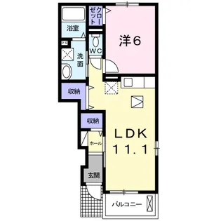 リインカーネーション【1階】の間取り