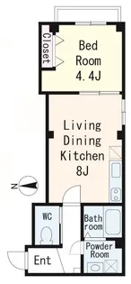 東京都江東区北砂4【マンション】の間取り