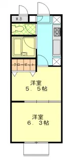 フォレストオエル国富【2階】の間取り