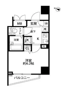 ドルチェ東京・八重洲通り【3階】の間取り