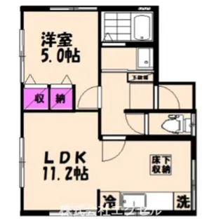 東京都国分寺市東戸倉2【アパート】の間取り
