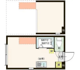 ハーモニーテラス町屋II【2階】の間取り