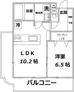 ライフレビュー川崎ステーションフロント【8階】の間取り