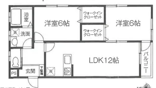 ハートフルレジデンス金川【2階】の間取り
