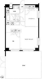 ルーブル下赤塚【1階】の間取り