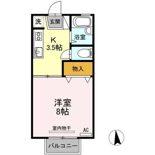 シャトル プリミエール【2階】の間取り