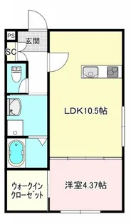 グラシエ土師 サウス【2階】の間取り
