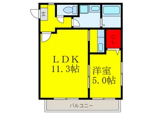 ステラ白木原【2階】の間取り
