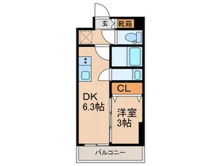 メイクスWアート名駅南III【7階】の間取り