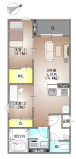 REGALEST 新福【1階】の間取り