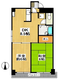 サンハイツ通町【4階】の間取り