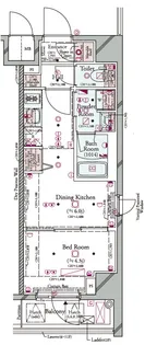 コンシェリア横濱 <SHINKOYASU>【7階】の間取り