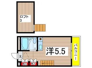 パ-セク稲田堤【1階】の間取り
