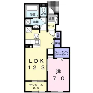 ラ・ルーチェ I【1階】の間取り