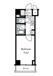 ルーブル東蒲田参番館【6階】の間取り