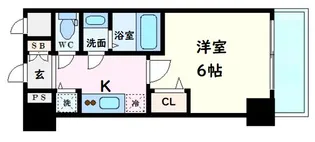 プレサンス北浜ラ・フェスタ【4階】の間取り