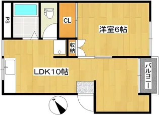 コーポモルゲンロート【2階】の間取り