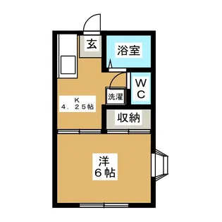 サンハイツ【1階】の間取り
