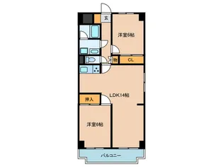 ファミ-ルエルデ【5階】の間取り