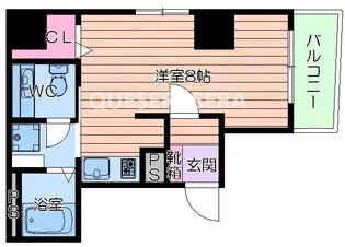 CITY SPIRE堺筋本町(旧リトルリバー本町橋【8階】の間取り