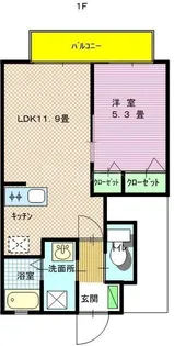 カーサフェリーチェ【1階】の間取り