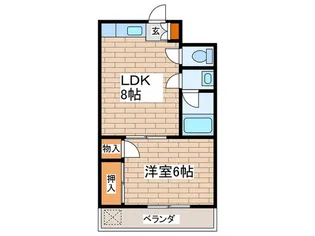 ハイネスシライト【2階】の間取り