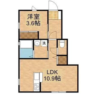ベルデタウン【1階】の間取り