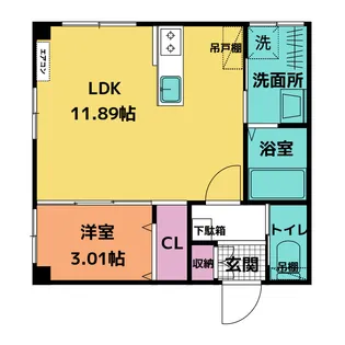 仮称)ドリームハウス小杉【2階】の間取り