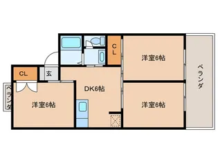 パ-クアヴェニュ-【1階】の間取り