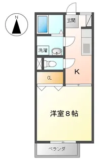 ハイム・ピアニッシモ B【1階】の間取り