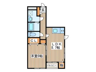 メゾンドゥ・レーブありさ【1階】の間取り