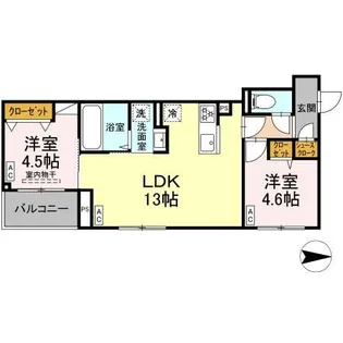 グラナーデ中葛西III【2階】の間取り