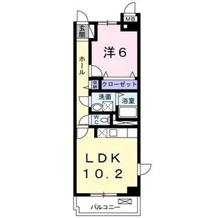 エスポワールつきみ野【3階】の間取り