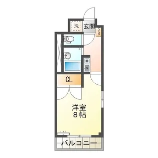 ピディエスベルエーリー【4階】の間取り