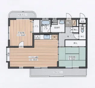 コモドフォレスタII【3階】の間取り