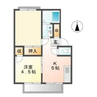 パナハイツ福永【1階】の間取り